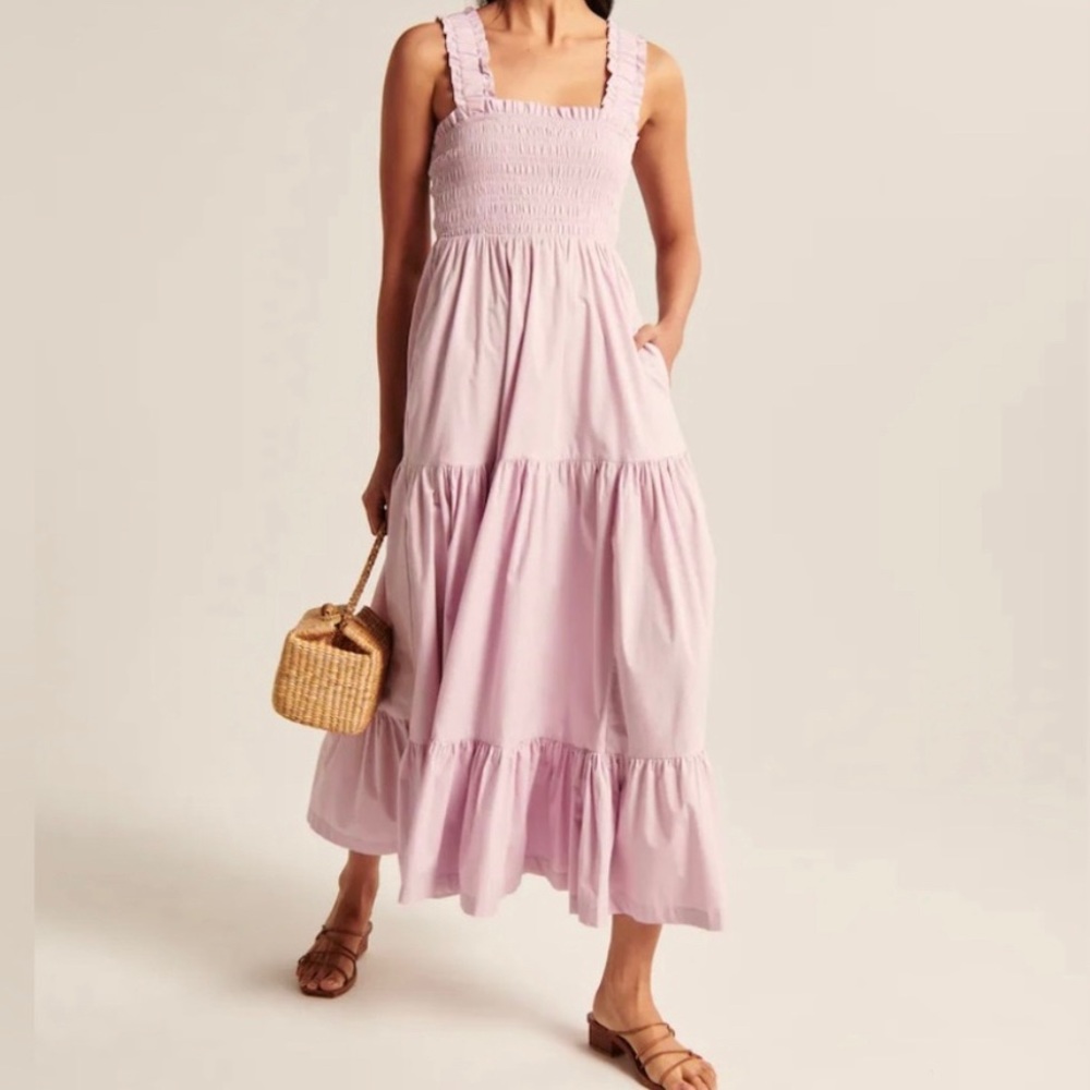 Abercrombie and Fitch Maxi Dress in Liliac size large